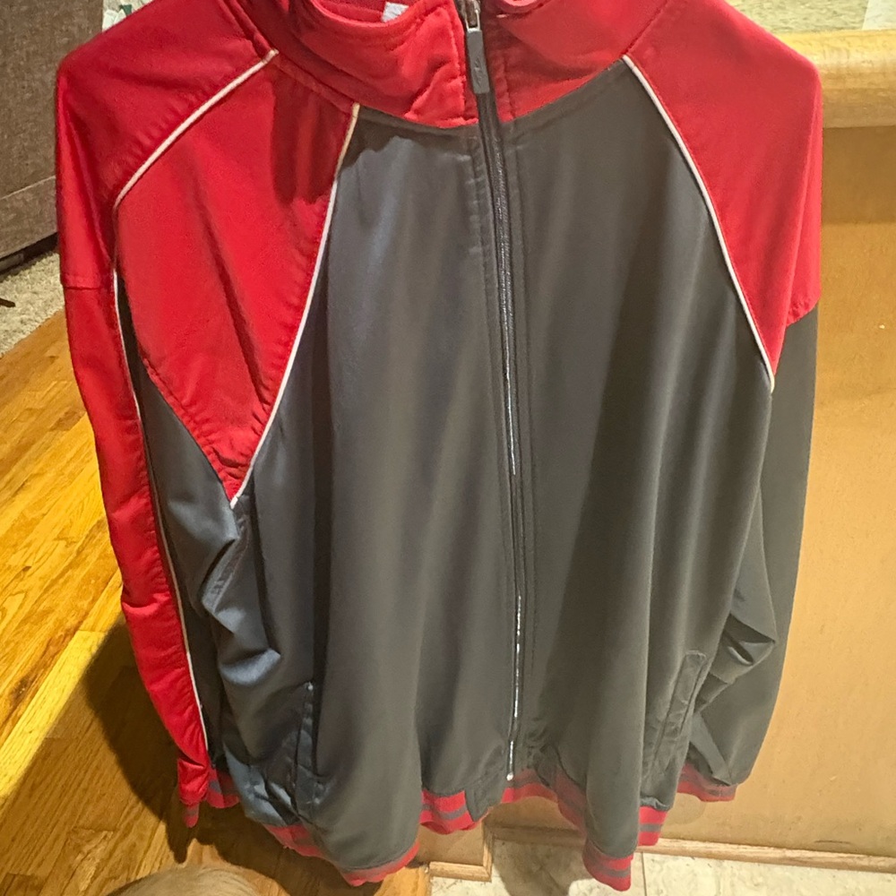 Athletic Works Red and Black Windbreaker